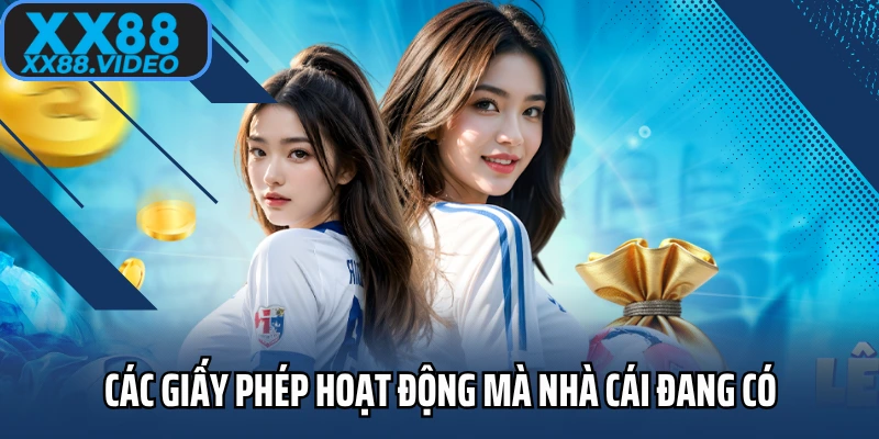 Các giấy phép hoạt động mà nhà cái đang có